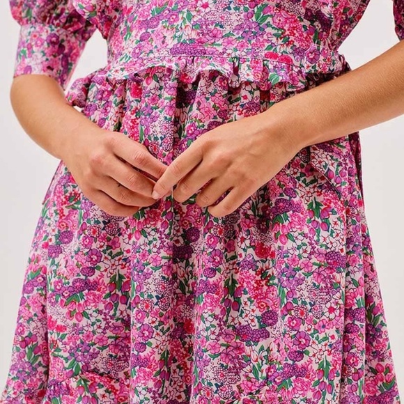 NWT Love and Lemons Katarina floral Mini Dress - Picture 4 of 4